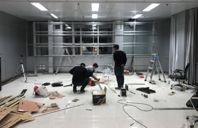 濱州市科學技術(shù)局升級改造項目施工現(xiàn)場圖1